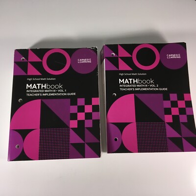 High School Math Solution MATHbook Integrated Math III Vol 1&2 Teacher's 4th Ed