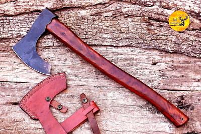 CUSTOM HANDMADE CARBON STEEL AXE HATCHET INTEGRAL VIKING THROWING TOMAHAWK 2712