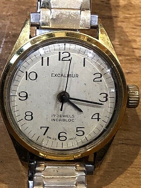 Vintage Rare Swiss Excalibur 17 Jewels Mechanical Ladies Bracelet