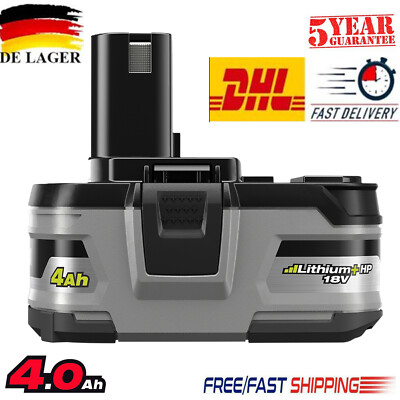 18V 4.0Ah Akku für RYOBI One Plus Lithium RB18L50 P108 P104 Batterie 18 Volt