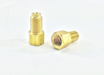Metric Brake Line Adaptor 3/16 Tube 3/8-24 to 10mm x 1.25 Inverted Flare