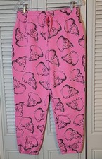 Official Dr. Seuss The Grinch Pink Sweat Pants Large NWOT Soft Cozy