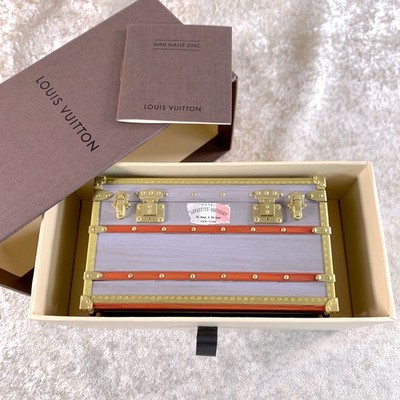 Louis Vuitton Trunk Paperweight Mini Malle Zinc Box RARE VIP Gift Item with Case