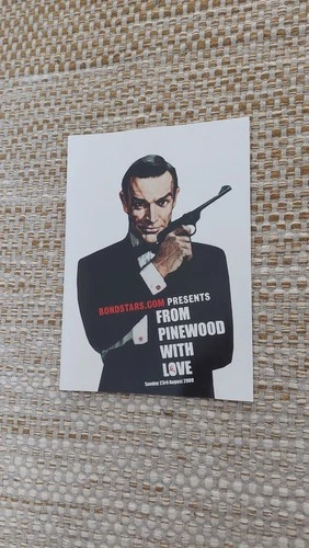 James Bond 007 event programme Bondstars From Pinewood with Love 2009