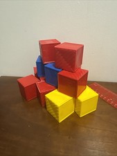 1970's TUPPERTOYS Busy Blocks Alphabet Set 14 Blocks