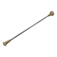 Professional Twirling Baton Majorette 18 Inch Chrome Steel Weighted S Logo Tips