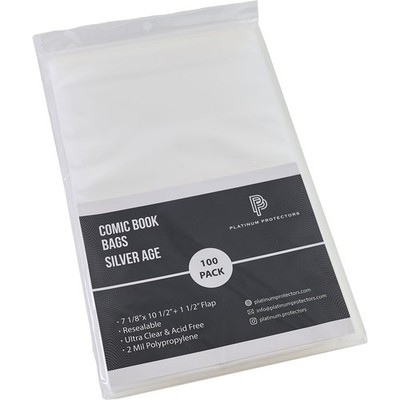 1000 Resealable Comic Book Bags for Silver Age, Current and Modern Full Case