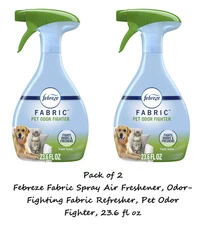 Febreze Fabric Spray Air Freshener, Pet Odor Fighter, 23.6 fl oz ( 2Pack)