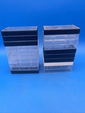 Plastic Cassette Tape Replacement Empty Jewel Case Lot of 20 Clear, Black - Used