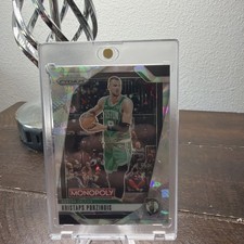 2024-25 Panini Prizm NBA Monopoly Kristaps Porzingis #18 White Cracked Ice SP