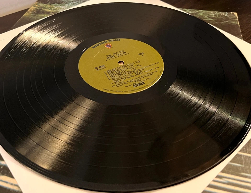 JAMES TAYLOR - One Man Dog (1972) - 12" Vinyl Record LP - VG - Image 3 of 3