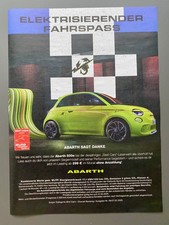 2025 Abarth 500e Elektrisierender Fahrspass Werbeanzeige Ad Reklame Werbung