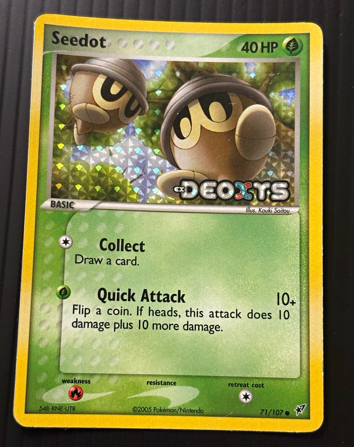 Pokemon Seedot EX Deoxys (71/107) - Stamped Reverse Holo