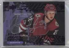 2019 SPx UD Black Obsidian Script Rookies Purple 15/25 Barrett Hayton Auto 0tk6
