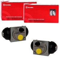 2X Brembo Radbremszylinder 22,2Mm Passend FüR Dacia Dokker Duster Lodgy Logan
