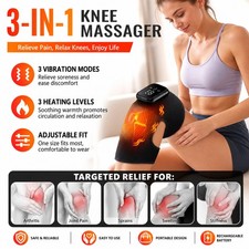 Electric Heated Knee Massager with Vibration Heating Knee Brace Support Wrap