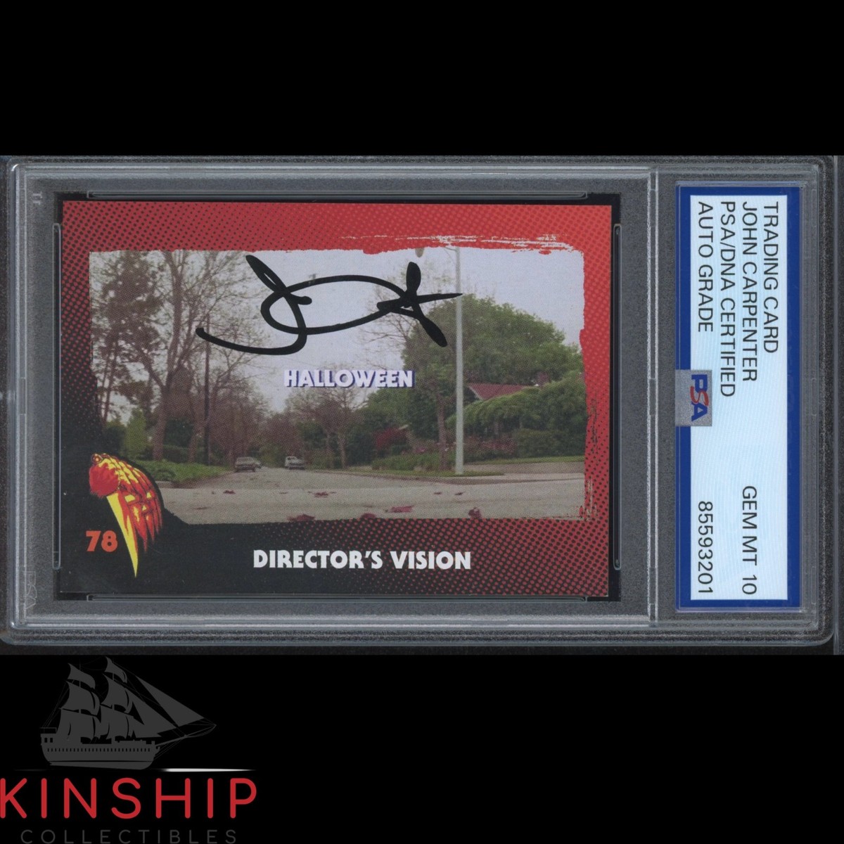 John Carpenter signed 2024 Fright Rags Card PSA DNA Slab Halloween 