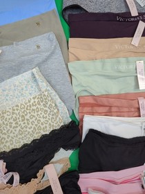 NWT Victoria Secret VS Pink Panty Lot of 50 Size Large Wholesale Resale Styles