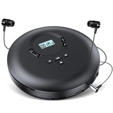 Portable CD Discman Player Car AntiSkip Shockproof LCD Display BASS Effect