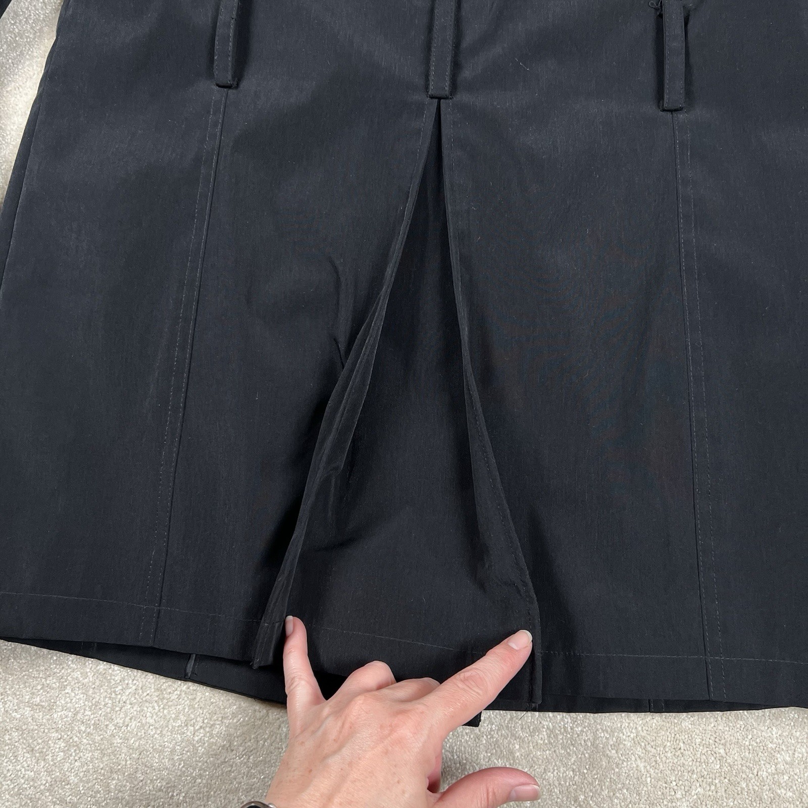 Relativity Jacket Black Button Front Collared Pol… - image 11