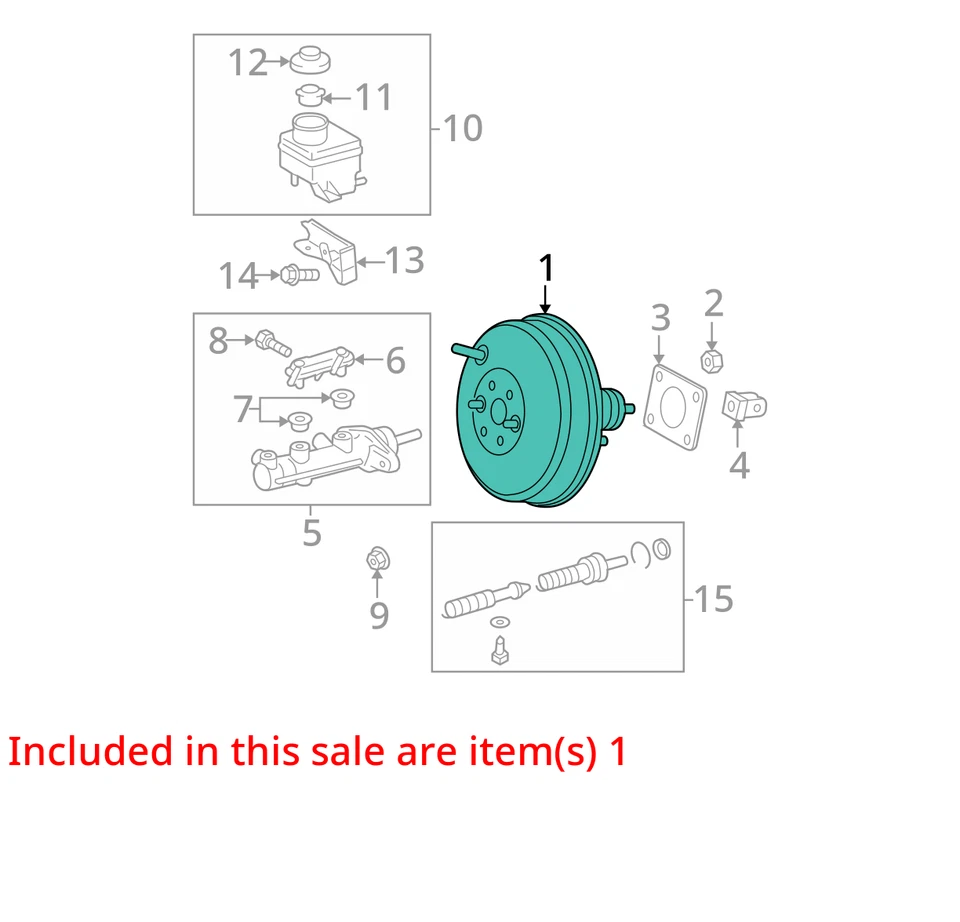 Potenciador de freno eléctrico Scion TC 2006 120 k millas - LKQ352996944 Foto 4 de 4