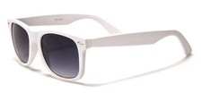 Classic Style White Frame Gradient Lens Unisex Sunglasses UV400 Sun Protection