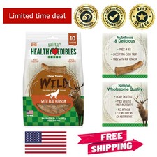 Natural Antler Bone Chews with Real Venison Flavor - Ideal for Dogs Up to 50 lbs