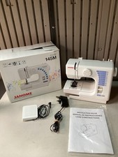 Janome Model:140M Mini Sewing Machine In White And Includes Pedal & Power Supply