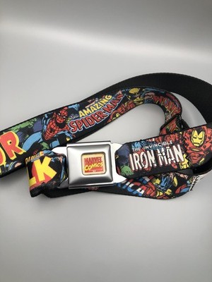 Buckle-Down Skategoods MARVEL Comics Men s Adjustable Seat Belt Buckle Belt