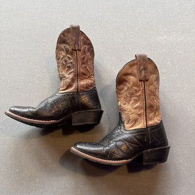 Dan Post 8 Black/Rust Cowboy Western Boots DPC2944 Size 13  L Boys Childs Square