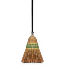 Heavy-Duty Corn Broom Commercial Indoor Outdoor Broom 59.8 inch Tall for Cour...