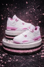 Jordan 4 Retro White Pink Oreo - Womens SIZE US 