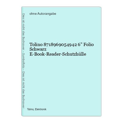 Tolino 8718969054942 6'' Folio Schwarz E-Book-Reader-Schutzhülle 493467-2
