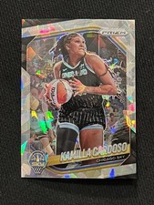 KAMILLA CARDOSO 2025 Panini Prizm WNBA SILVER CRACKED ICE HOLO Chicago Sky #89