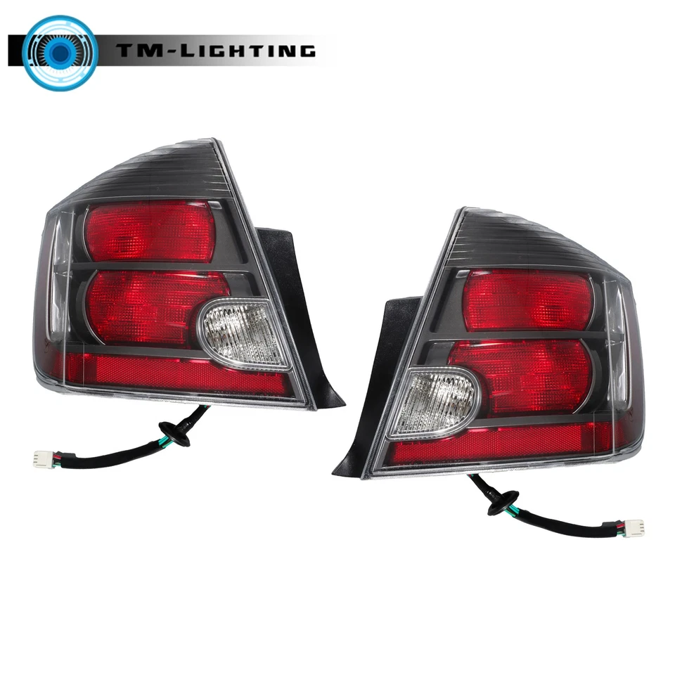 For Nissan Sentra 2010-2012 Tail Lights TailLamps Black Interior Pair LH+RH Side - Изображение 2 из 4