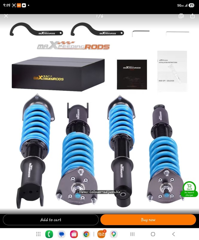 maXpeedingrods MXR-SP1 24-Way Adjustable Damper Coilover Suspension Kit 