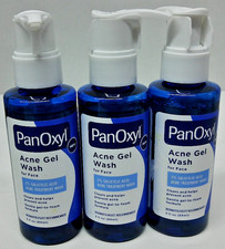 3x PanOxyl Acne Gel Wash for Face with 2 Salicylic Acid 3 fl oz each
