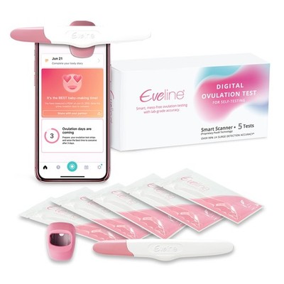 Eveline Digital Ovulation Test Predictor Kit - 5 Easy at Home Ovulation Test ...