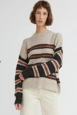 Isabel Marant Étoile Striped Sweater Cotton Alpaca Wool French 36/US Small