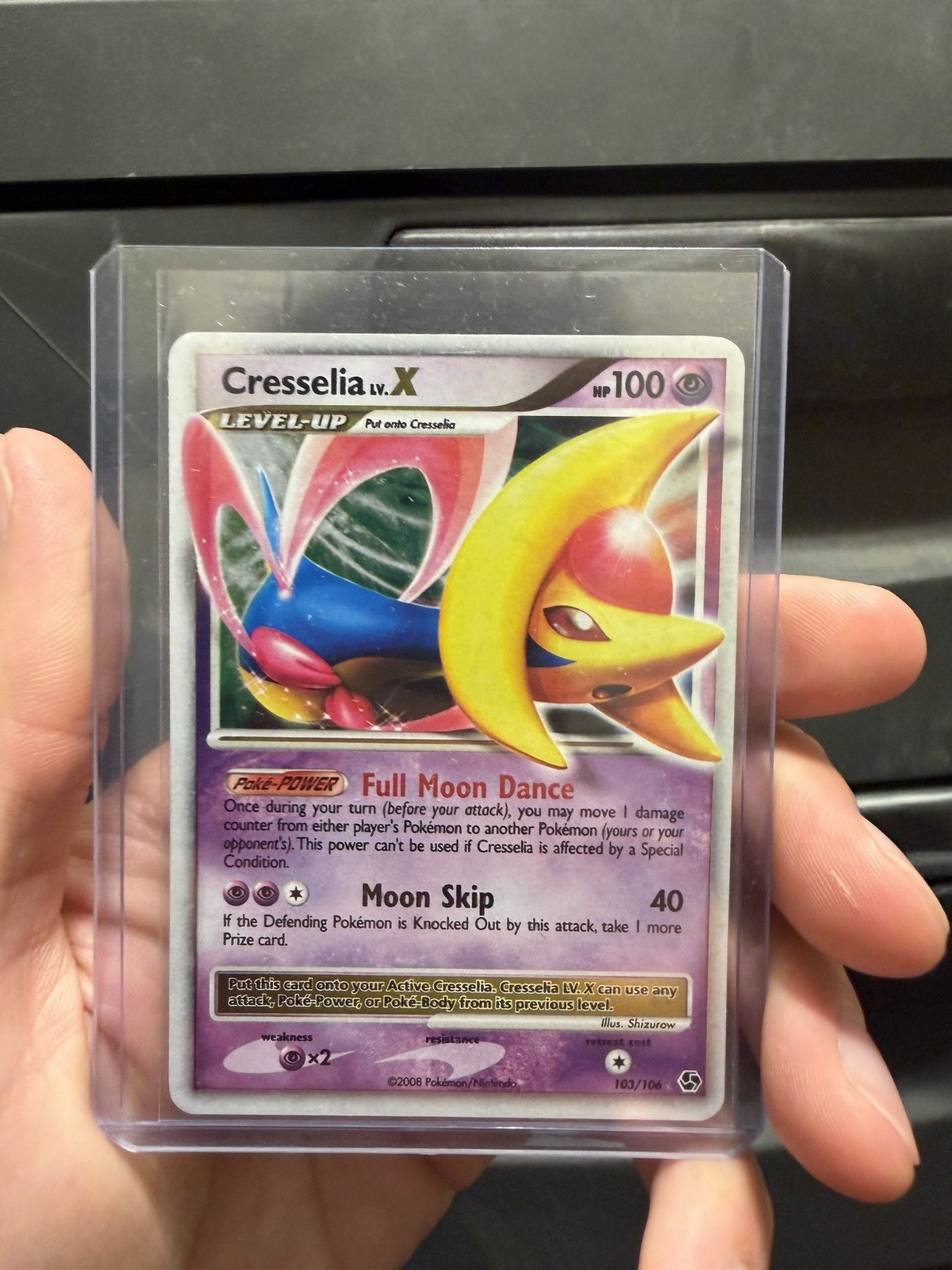 Pokémon TCG Cresselia LV.X Great Encounters 103/106 Holo Rare Holo LV X NM