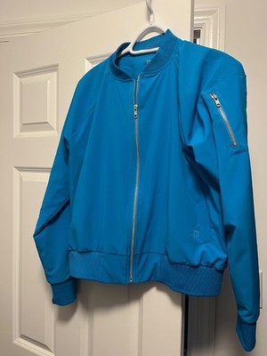 Albion Fit Bomber Jacket Women's Medium Blue
