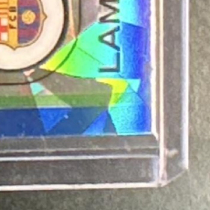 2024-25 Topps Chrome Sapphire UCC #27 Lamine Yamal Barcelona T527 view 6