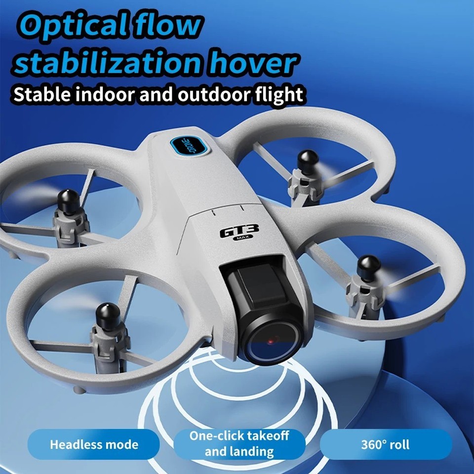 GT3 Mini Drone 4K HD Camera Optical Flow Quadcopter FPV Remote Control ...