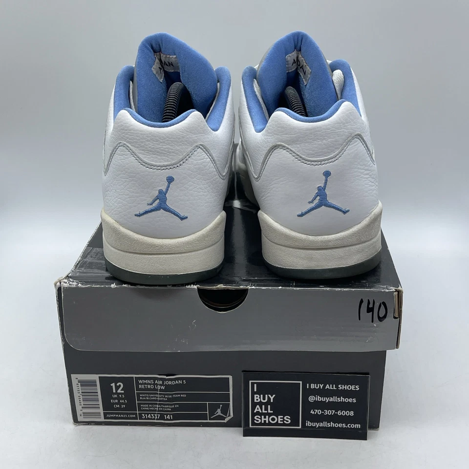 Talla 12W - Air Jordan 5 Retro Bajo UNC (314337-141) Foto 3 de 4