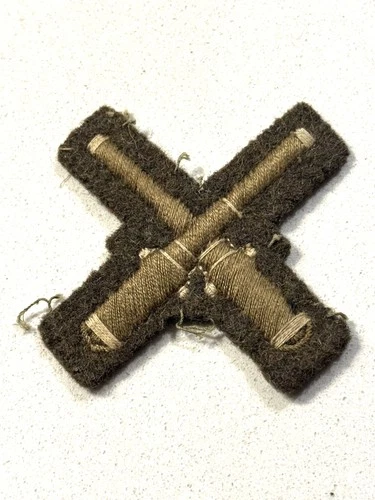 WW1 Original Canadian Army Gunner Qualification Military Cloth Trade Badge