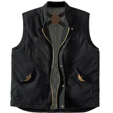 Legendary Whitetails Men’s Concealed Carry Canvas Cross Trail Vest Black Size XL
