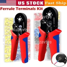 1400Pcs Wire Ferrule Terminal Copper Crimp Connector Insulated Cord End Terminal