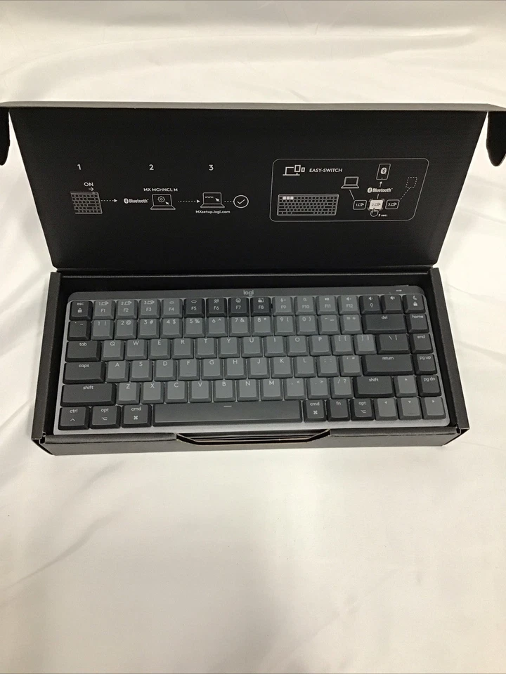 Logitech MX Mechanical Mini Bluetooth Wireless Keyboard for mac - Space Grey - Image 2 of 4