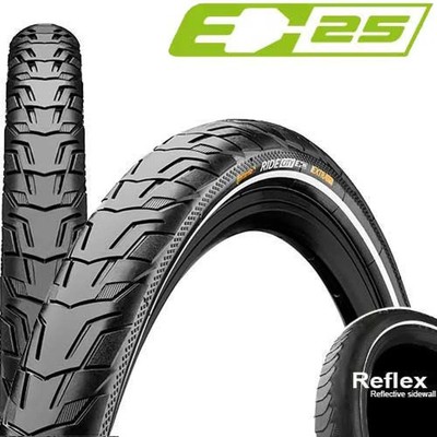 Continental Reifen Ride City 28x1.25 32-622 schwarz Reflex E-25 Draht - Draht...