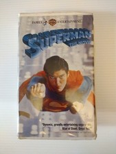 Superman the Movie 1994 VHS Clamshell Case Marlon Brando, G Hackman, Warner Home